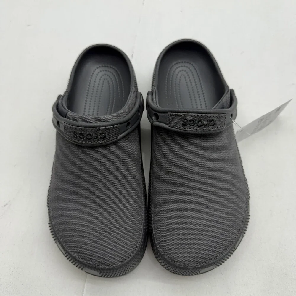 Crocs Classic Crafted Clog Shoes Mens Size 11 Gray Slip On Comfort Sandals